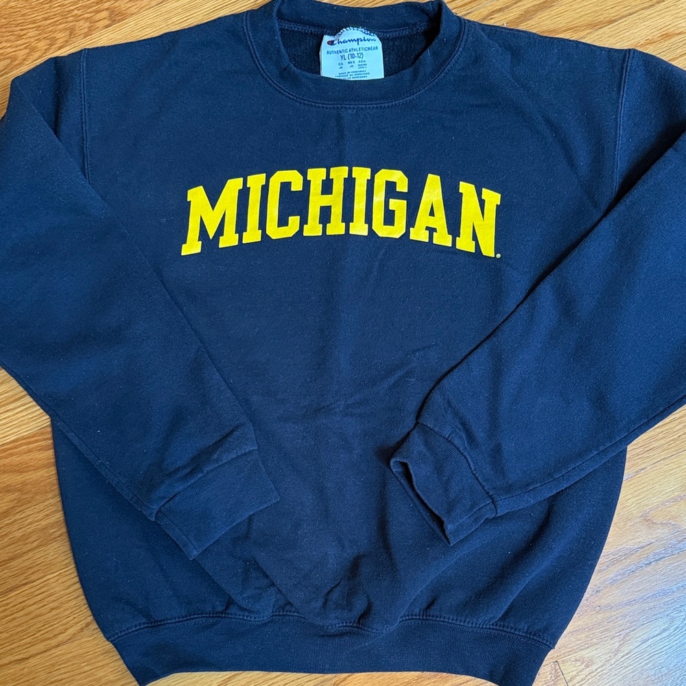 Champion Michigan Navy Crewneck Sweater